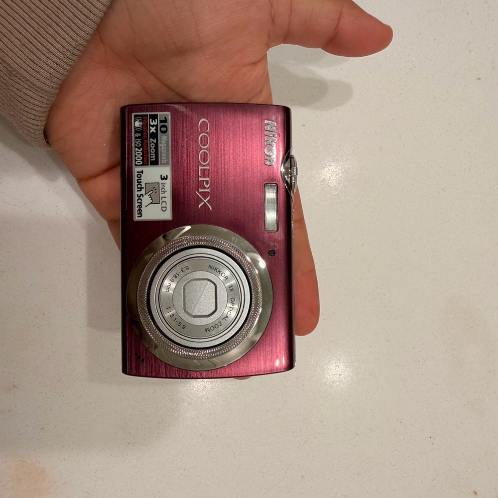 Nikon COOLPIX Metallic Pink Camera